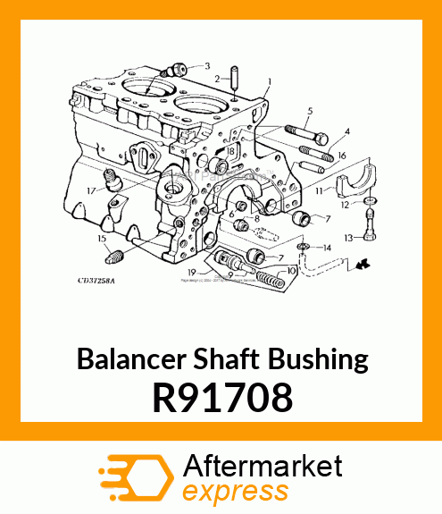 BUSHING, BALANCER SHAFT O/S R91708