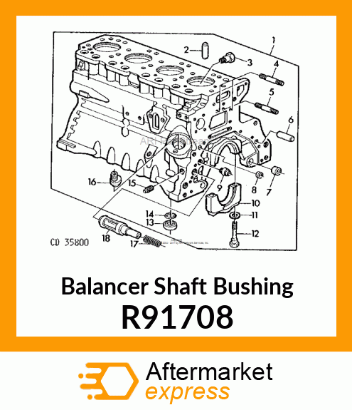 BUSHING, BALANCER SHAFT O/S R91708