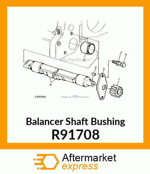 BUSHING, BALANCER SHAFT O/S R91708