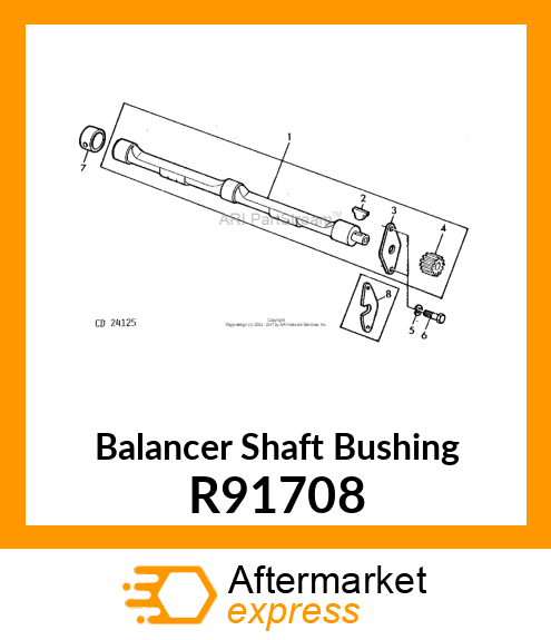 BUSHING, BALANCER SHAFT O/S R91708