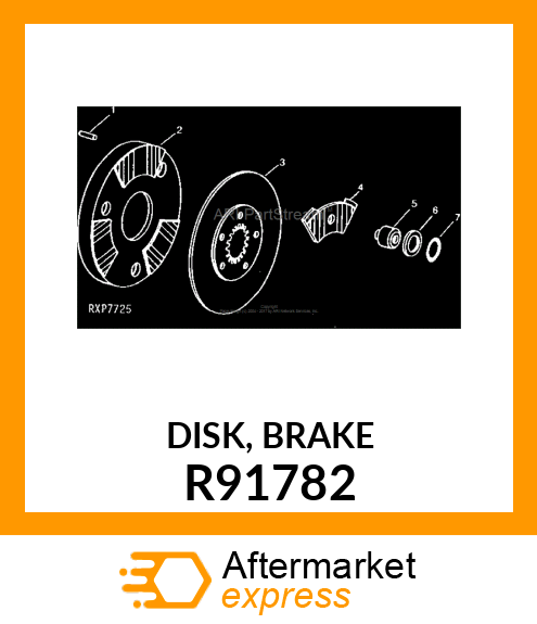 DISK, BRAKE R91782