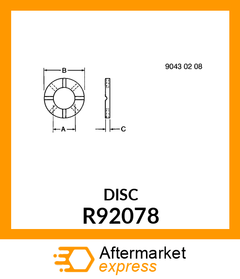 WASHER, THRUST R92078