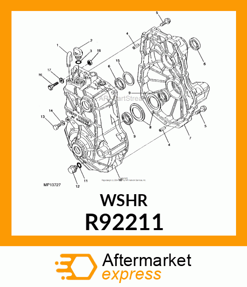 WASHER, REARSHAFT R92211