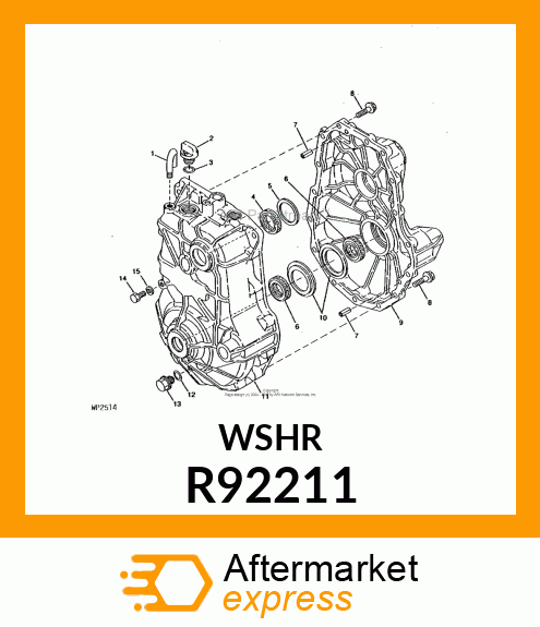 WASHER, REARSHAFT R92211