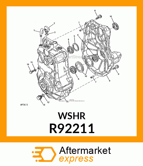 WASHER, REARSHAFT R92211