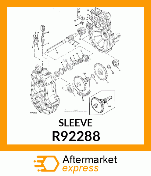 SLEEVE, SLEEVE SI 20 R92288