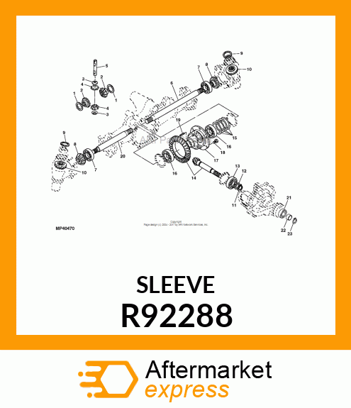 SLEEVE, SLEEVE SI 20 R92288