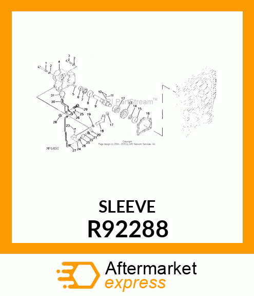 SLEEVE, SLEEVE SI 20 R92288