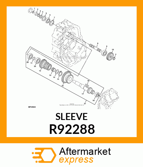 SLEEVE, SLEEVE SI 20 R92288