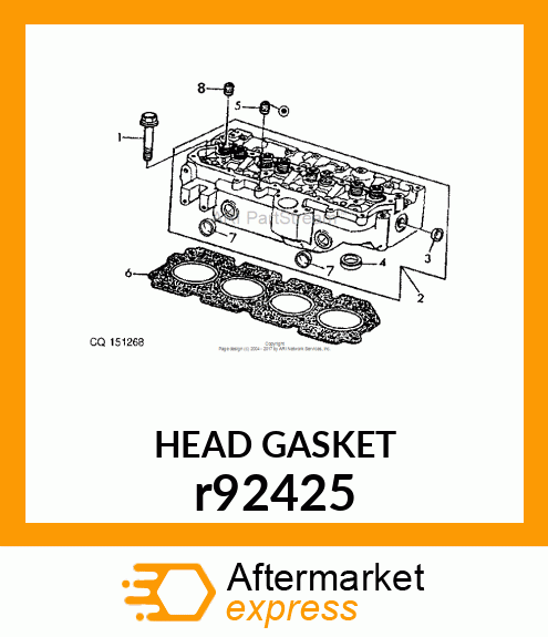 GASKET,CYLINDER HEAD r92425