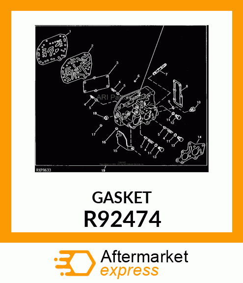 GASKET,SHIFT VALVE HOUSIG COVER R92474