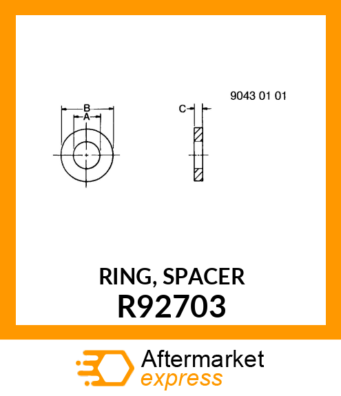 RING, SPACER R92703