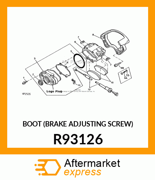 BOOT (BRAKE ADJUSTING SCREW) R93126