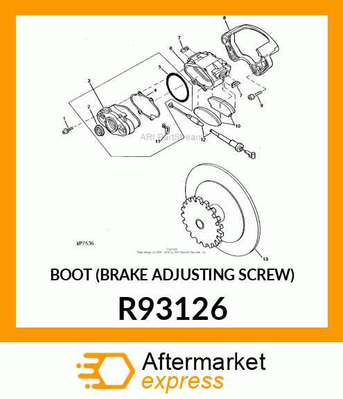 BOOT (BRAKE ADJUSTING SCREW) R93126