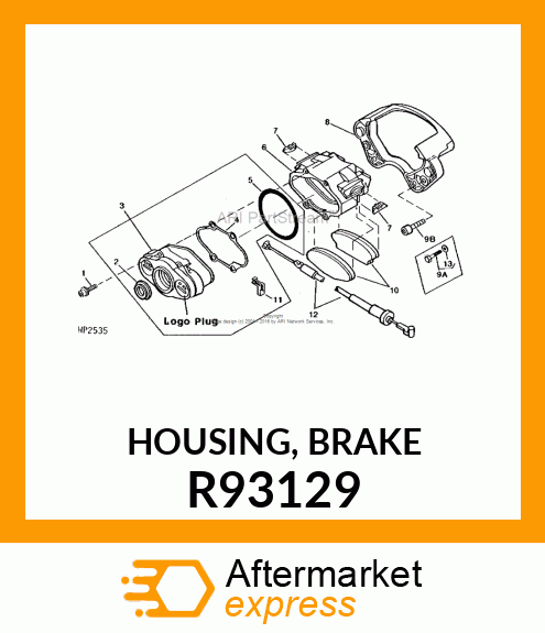 HOUSING, BRAKE R93129