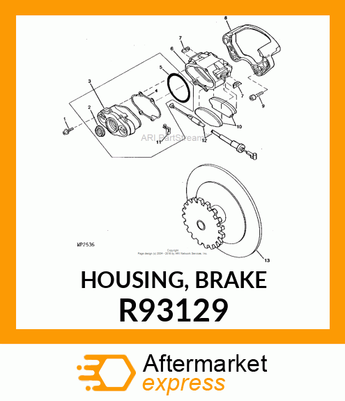 HOUSING, BRAKE R93129