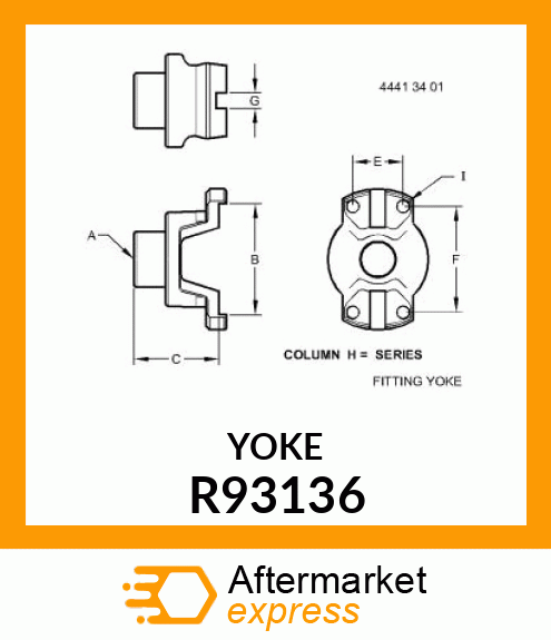 UNIVERSAL JOINT YOKE R93136