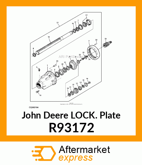 PLATE, LOCK R93172