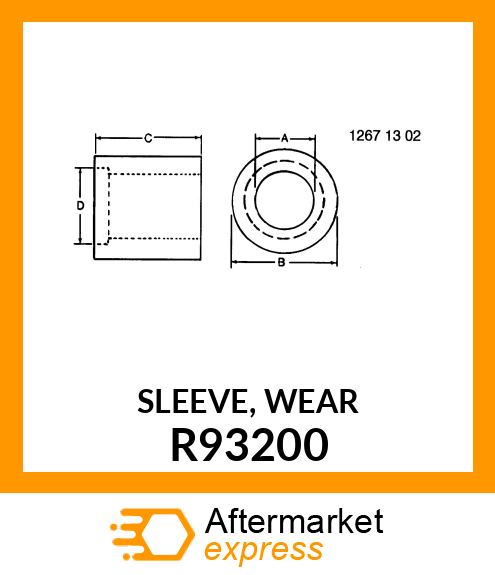 SLEEVE, WEAR R93200