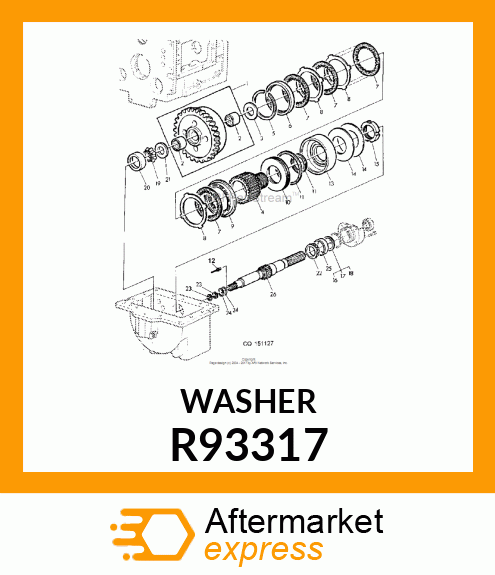 WASHER, THRUST R93317