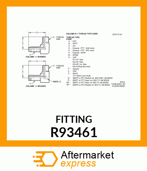 ELBOW, 90 DEGREE R93461