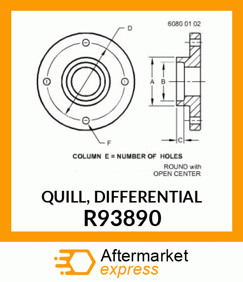 QUILL, DIFFERENTIAL R93890