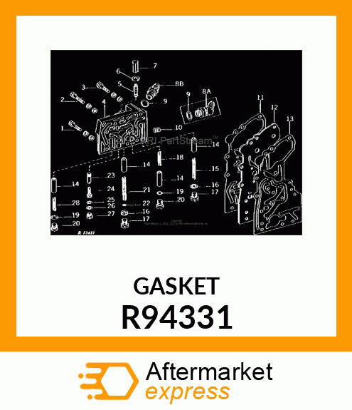 GASKET, CLUTCH VALVE HOUSING PLATE R94331