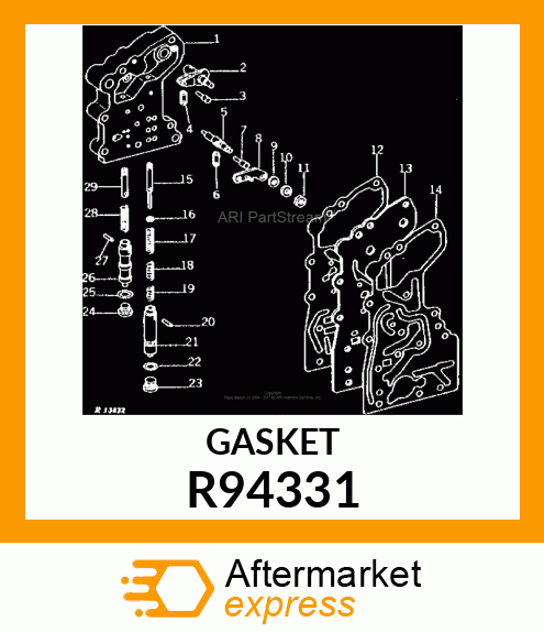 GASKET, CLUTCH VALVE HOUSING PLATE R94331