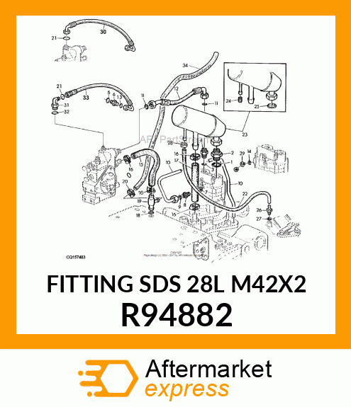 FITTING SDS 28L M42X2 R94882