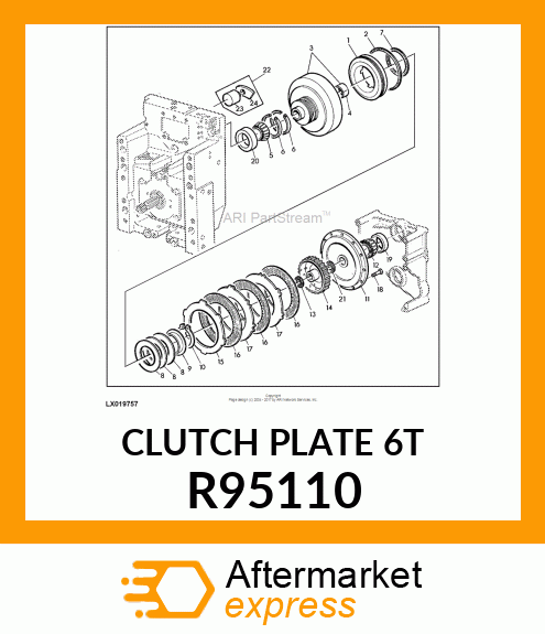 PLATE, CLUTCH DRIVE R95110