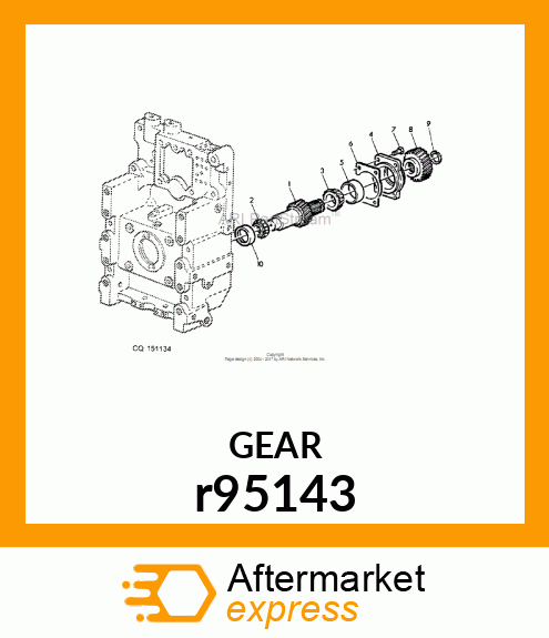 HELICAL GEAR, COUNTERSHAFT DRIVER r95143