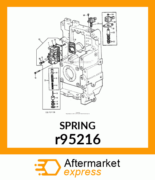 COMPRESSION SPRING, PQ MOD VALVE IN r95216