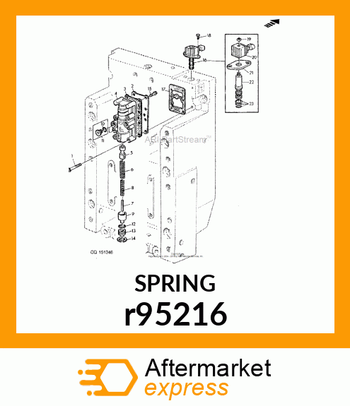 COMPRESSION SPRING, PQ MOD VALVE IN r95216