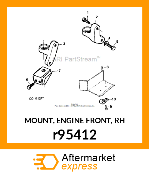 MOUNT, ENGINE FRONT, RH r95412