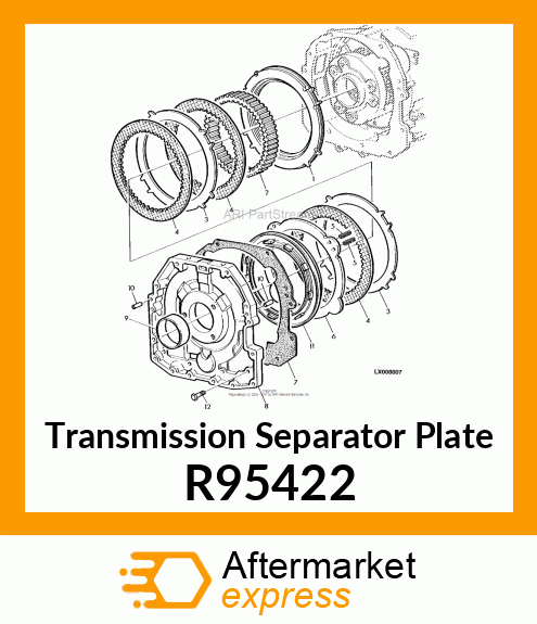 PLATE, PISTON RETURN R95422