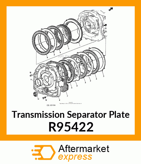 PLATE, PISTON RETURN R95422