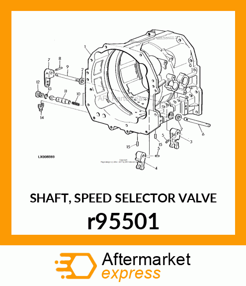 SHAFT, SPEED SELECTOR VALVE r95501