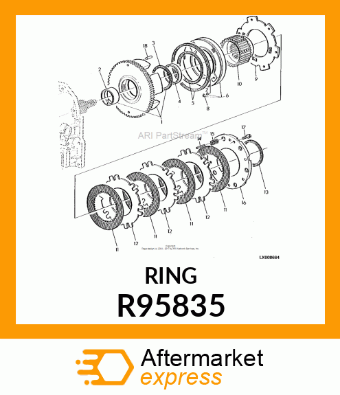 WASHER, THRUST R95835