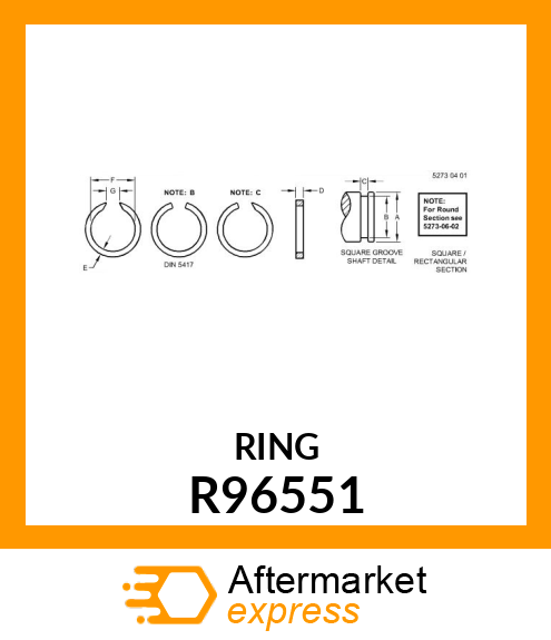 RING, EXTERNAL SNAP R96551