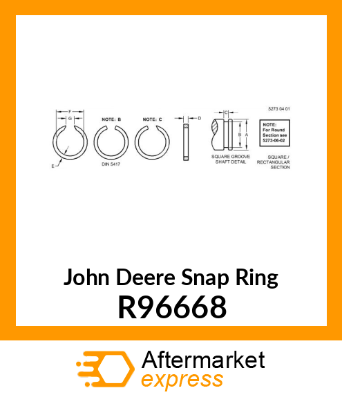 RING, EXTERNAL SNAP R96668