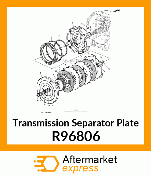 PLATE, PISTON RETURN R96806