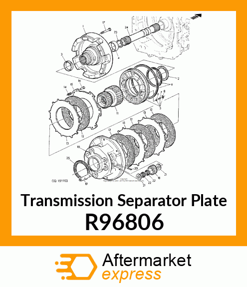 PLATE, PISTON RETURN R96806