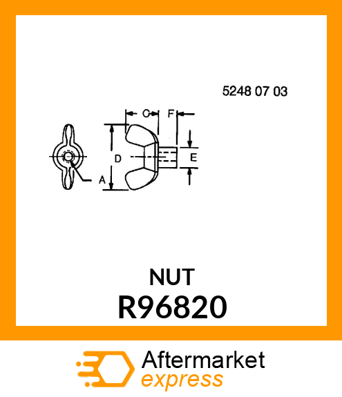 NUT,WING R96820