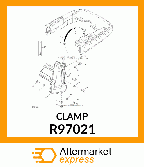 CLAMP, SPRING STEEL R97021