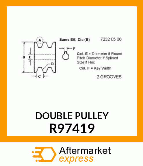 PULLEY, ALTERNATOR R97419