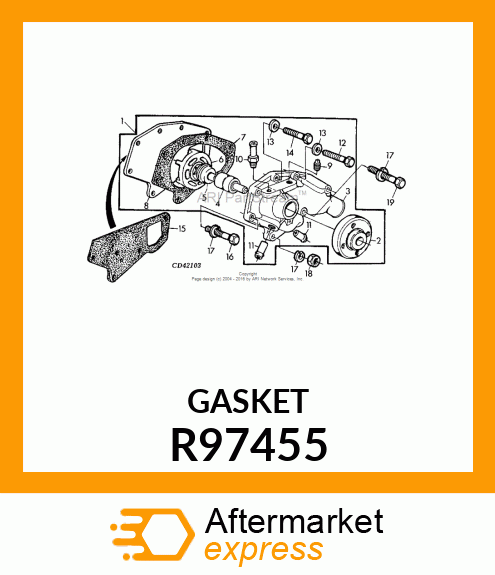 GASKET, WATER PUMP R97455