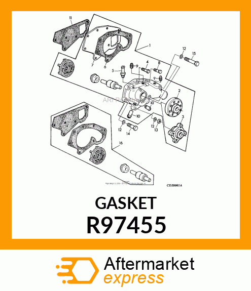 GASKET, WATER PUMP R97455