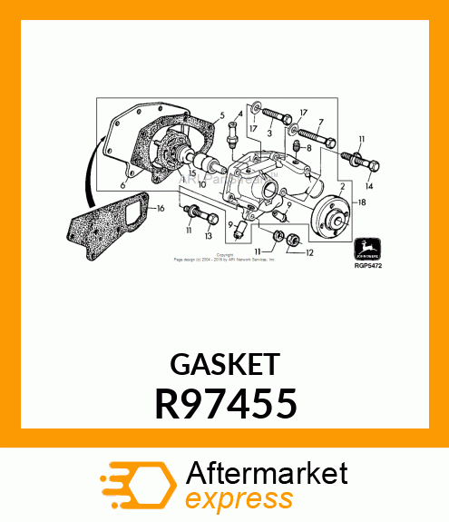 GASKET, WATER PUMP R97455