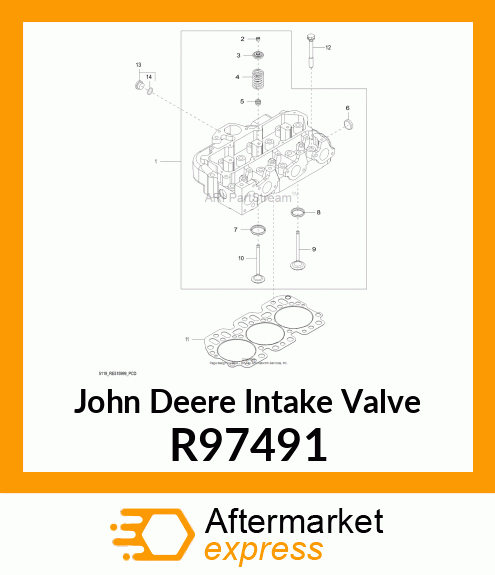 VALVE,INTAKE,.030 OVERSIZE R97491