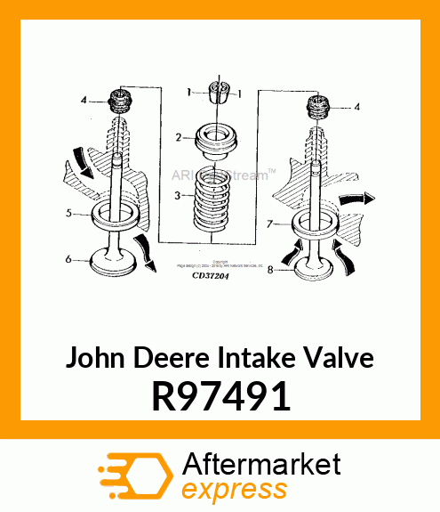 VALVE,INTAKE,.030 OVERSIZE R97491